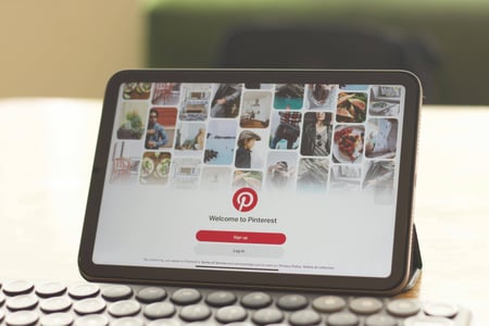 pinterest on tablet